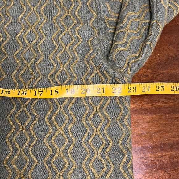 Green 3D Knit Sweater Academia Professor Teacher Indie Granola Men's Large - Picture 6 of 7